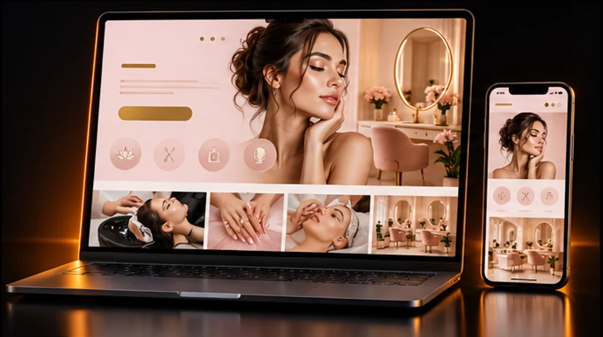 Projeto de site para Studio Glow