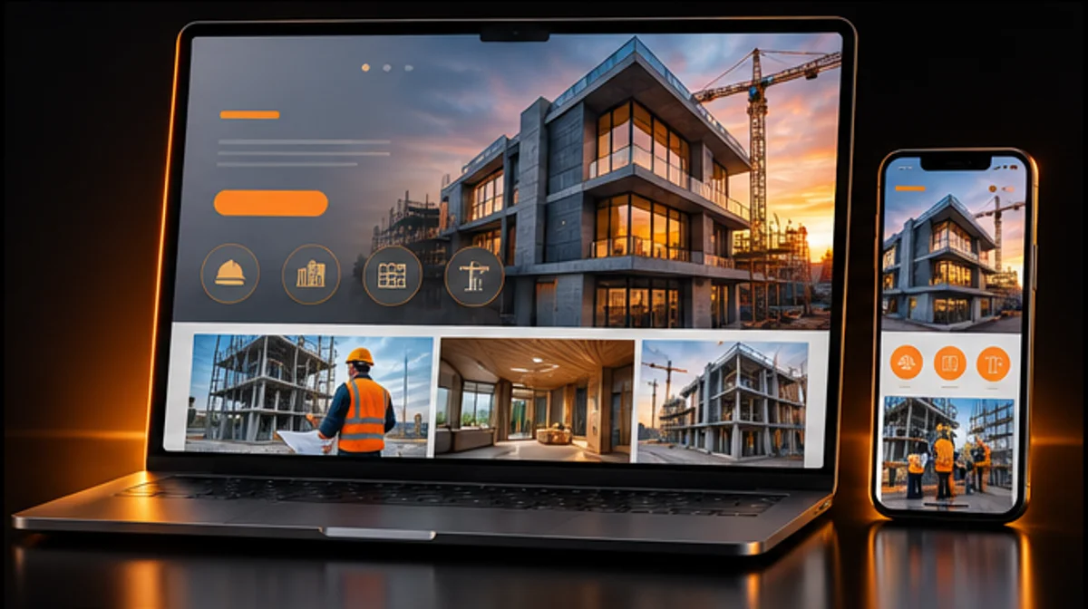 Projeto de site para Construtora Alicerce